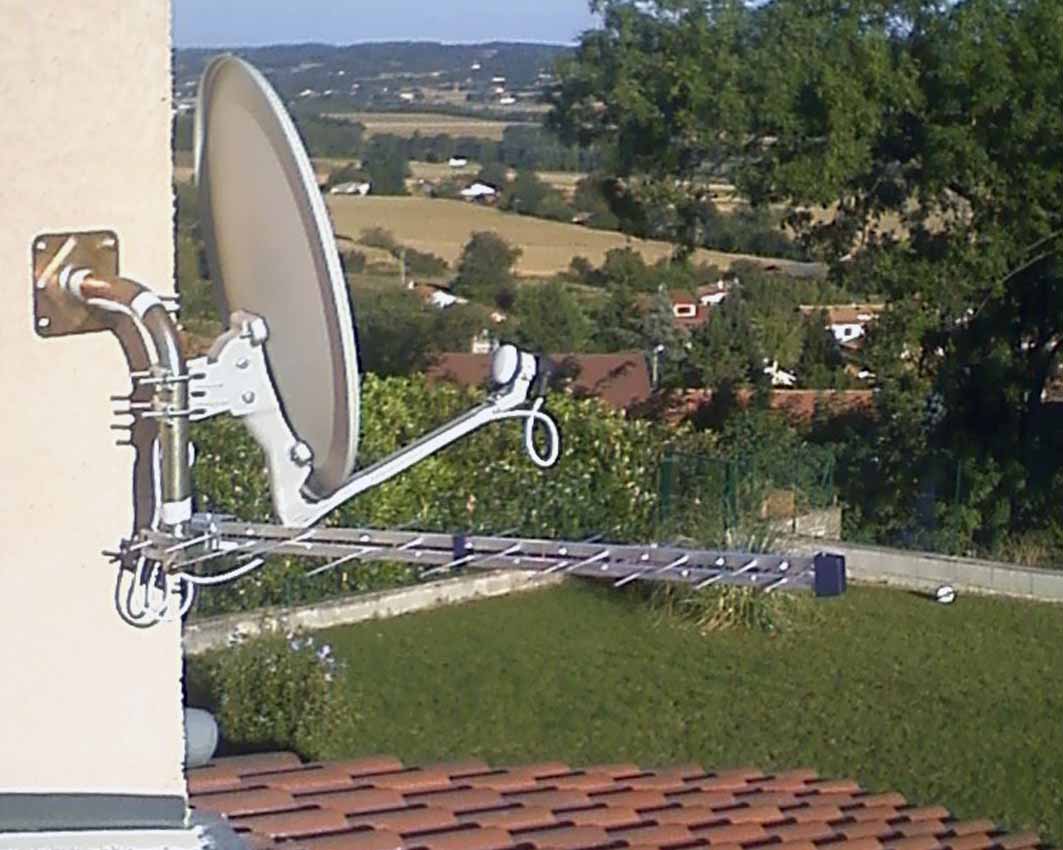 Installation antenne rateau et parabole